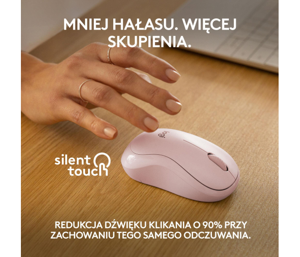 LOGITECH M240 Silent (różowa) 910-007121 - 1145828 - zdjęcie 8